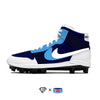 "Blue Sacai" Jordan 1 Retro Cleats