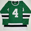 Autographed/Signed Miro Heiskanen Dallas Green Retro Hockey Jersey JSA COA