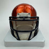 Autographed/Signed Brian Urlacher HOF 18 Chicago Bears Flash Mini Football Helmet Beckett BAS COA