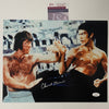 Autographed/Signed Chuck Norris vs. Bruce Lee The Way of the Dragon 11x14 Movie Photo JSA COA #4