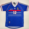 Autographed/Signed Thierry Henry France French National Team Blue Soccer Jersey Beckett BAS COA