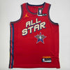Autographed/Signed Karl-Anthony Towns 2024-2025 Red All-Star Basketball Jersey PSA COA