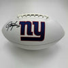 Autographed/Signed Lawrence Taylor New York Giants Full Size F/S White Panel Logo Football Beckett BAS COA
