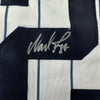 Autographed/Signed Wade Boggs New York Pinstripe Baseball Jersey Beckett BAS COA