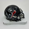 Autographed/Signed Stefon Diggs Houston Texans Mini Football Helmet Beckett BAS COA