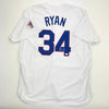 Autographed/Signed Nolan Ryan Texas Rangers White Baseball Jersey JSA COA