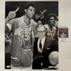Autographed/Signed John Wooden & Kareem Abdul-Jabbar UCLA Bruins 16x20 College Basketball Photo JSA COA