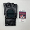 Autographed/Signed Amanda Nunes UFC MMA Black Fighting Glove JSA COA Auto