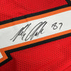 Framed Autographed/Signed Rob Gronk Gronkowski 35x39 Tampa Bay Red Football Jersey JSA COA by Hall of Fame Sports Memorabilia