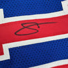 Framed Autographed/Signed DeMar DeRozan 35x39 Sacramento Blue Kansas City Retro Basketball Jersey Beckett BAS COA by Hall of Fame Sports Memorabilia
