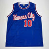 Autographed/Signed DeMar DeRozan Sacramento Blue Kansas City Retro Basketball Jersey Beckett BAS COA by Hall of Fame Sports Memorabilia