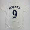 Autographed/Signed Dimitar Berbatov Tottenham White Soccer Jersey Beckett BAS COA