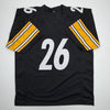 Autographed/Signed Le'Veon LeVeon Bell Pittsburgh Black Football Jersey Beckett BAS COA by Hall of Fame Sports Memorabilia