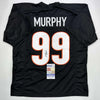 Autographed/Signed Myles Murphy Cincinnati Black Football Jersey JSA COA