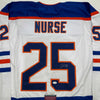 Autographed/Signed Darnell Nurse Edmonton White Hockey Jersey JSA COA by Hall of Fame Sports Memorabilia
