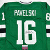 Autographed/Signed Joe Pavelski Dallas Green Retro Hockey Jersey JSA COA