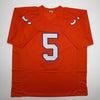 Autographed/Signed Tee Higgins Clemson Orange College Football Jersey Beckett BAS COA by Hall of Fame Sports Memorabilia