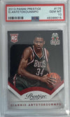 Graded 2013 Panini Prestige Giannis Antetokounmpo #175 Rookie RC Basketball Card PSA 10 Gem Mint