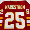 Autographed/Signed Jacob Markstrom Calgary Red Hockey Jersey JSA COA