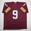 Autographed/Signed Sonny Jurgensen HOF 83 Washington Burgundy Football Jersey Beckett BAS COA by Hall of Fame Sports Memorabilia