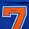 Autographed/Signed Jari Kurri Edmonton Blue Hockey Jersey JSA COA by Hall of Fame Sports Memorabilia