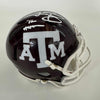 Autographed/Signed Johnny Manziel 12 Heisman Texas A&M Aggies College Football Mini Helmet Beckett BAS COA