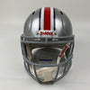 Autographed/Signed Justin Fields Ohio State Buckeyes Full Size FS F/S Replica College Football Helmet Beckett BAS COA