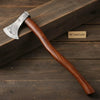 Handmade Damascus Skeggox Viking Bearded Axe with Rose Wood Handle by JW SteelCrafts