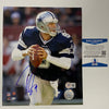 Autographed/Signed Tony Romo Dallas Cowboys 8x10 Football Photo Beckett BAS COA #2