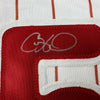 Autographed/Signed Cole Hamels Philadelphia Pinstripe Baseball Jersey Beckett BAS COA
