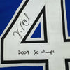 Framed Autographed/Signed Vincent Lecavalier 2004 SC Champs 35x39 Tampa Bay Blue Hockey Jersey JSA COA by Hall of Fame Sports Memorabilia