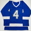 Autographed/Signed Vincent Lecavalier 2004 SC Champs Tampa Bay Blue Hockey Jersey JSA COA