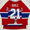 Autographed/Signed Kaiden Guhle Montreal Red Hockey Jersey JSA COA