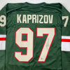 Autographed/Signed Kirill Kaprizov Minnesota Green Hockey Jersey Beckett BAS COA