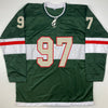 Autographed/Signed Kirill Kaprizov Minnesota Green Hockey Jersey Beckett BAS COA