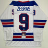 Autographed/Signed Trevor Zegras 2021 WJC Gold & MVP Team USA White Hockey Jersey JSA COA