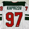 Autographed/Signed Kirill Kaprizov Minnesota White Hockey Jersey Beckett BAS COA