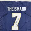 Autographed/Signed Joe Theismann CHOF 2003 Notre Dame Blue College Football Jersey JSA COA