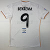 Autographed/Signed Karim Benzema Real Madrid White Soccer Jersey Beckett BAS COA