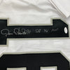 Autographed/Signed Jim Plunkett SB XV MVP Oakland Las Vegas White Football Jersey JSA COA