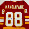 Autographed/Signed Andrew Mangiapane Calgary Red Hockey Jersey JSA COA