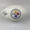 Autographed/Signed Najee Harris Pittsburgh Steelers Full Size F/S White Panel Logo Football Beckett BAS COA