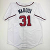 Autographed/Signed Greg Maddux Atlanta White Baseball Jersey Beckett BAS COA