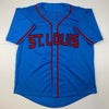 Autographed/Signed Nolan Gorman St. Louis Blue Baseball Jersey JSA COA by Hall of Fame Sports Memorabilia