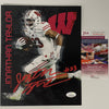 Autographed/Signed Jonathan Taylor Wisconsin Badgers 8x10 College Football Photo JSA COA #10