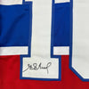 Framed Autographed/Signed Henri Richard 35x39 Montreal Red Hockey Jersey JSA COA by Hall of Fame Sports Memorabilia