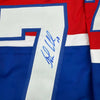 Framed Autographed/Signed John LeClair 35x39 Montreal Red Hockey Jersey JSA COA by Hall of Fame Sports Memorabilia