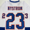 Autographed/Signed Bob Nystrom New York White Hockey Jersey JSA COA by Hall of Fame Sports Memorabilia
