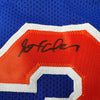 Autographed/Signed Stephon Marbury New York Blue Basketball Jersey Beckett BAS COA by Hall of Fame Sports Memorabilia