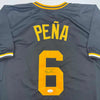 Autographed/Signed Tony Pena Pittsburgh Black Baseball Jersey JSA COA by Hall of Fame Sports Memorabilia